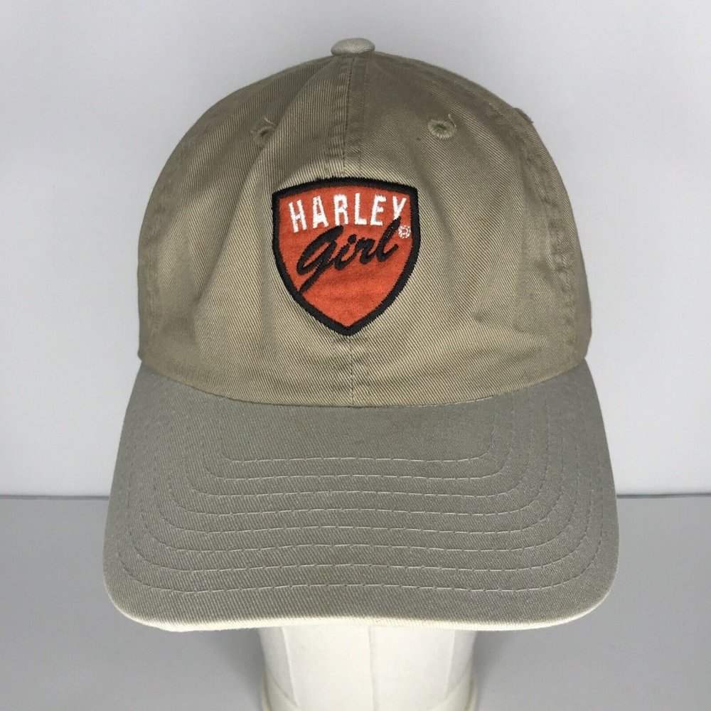 Harley Davidson Harley Girl Vintage Adjustable American Needle Beige Hat